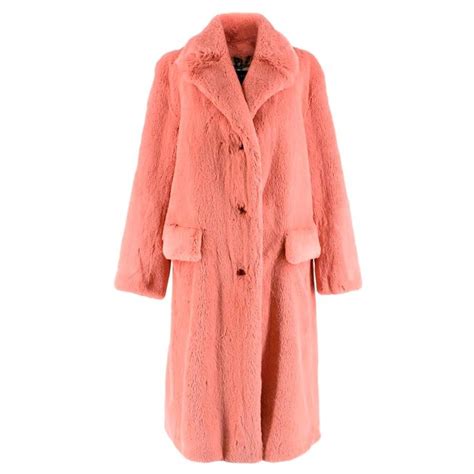 burberry faux fur single breasted jacket|Burberry coats for women.